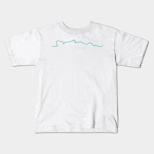 Mercedes F1 Car Line Art - 2022 Model Kids T-Shirt